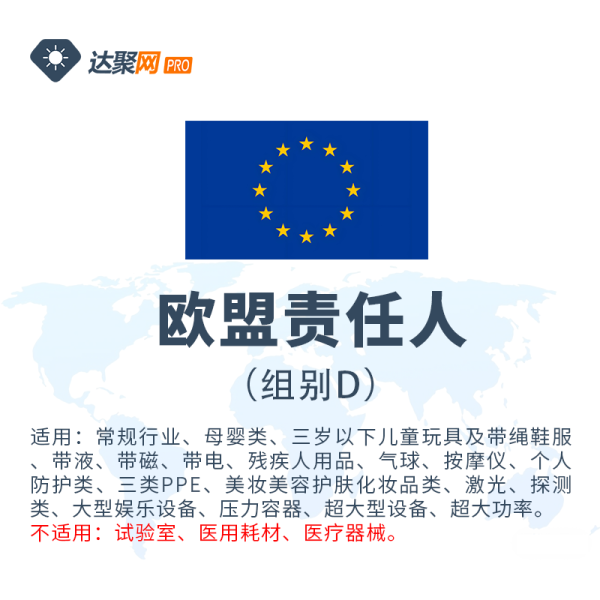 欧盟责任人（组别D）